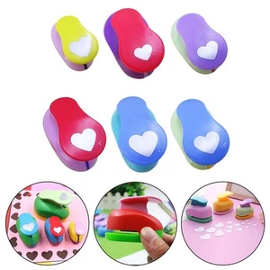 Heart Shape Hole Punch for DIY Crafts and Card Making Random Color 1PC - Picture 1 of 20