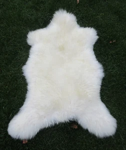 NATUR ÖKO LAMMFELL / SCHAFFELL MERINO WEIß  111 X 77 X 7 NEU - Bild 1 von 2