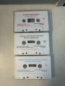 Prevention Plus Cassette Lot (3) Health Lectures 2000 Dr Baylock & Dr Ray - Picture 1 of 2