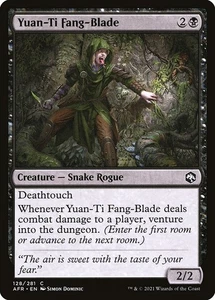 (3x) FOIL YUAN-TI FANG-BLADE -Forgotten Realms – MTG Magic the Gathering Card - Picture 1 of 5
