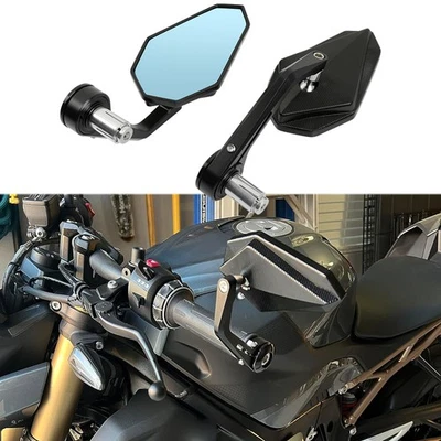 Espejos retrovisores con extremo de manillar de motocicleta para S1000RR S1000R S1000XR R1250GS  Foto 1 de 4