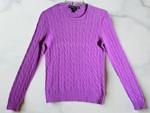 Ralph Lauren Pullover Damen Med Kaschmir Slim Fit Zopfmuster Black Label defekt - Bild 1 von 7