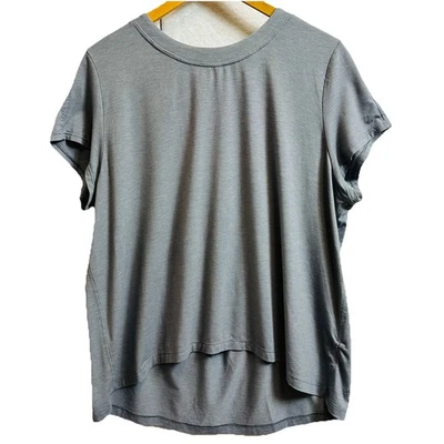 ATHLETA With Ease Tee yoga gray heather Soft comfort oversized boxy womens M - Image 1 of 4