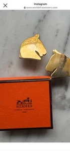 Hermes Horse Motif Earrings Rare - Picture 1 of 5