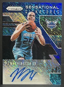 Panini Prizm PJ Washington Jr 2019-20 Sensational Signature Blue Shimmer #SS-PJW - Imagen 1 de 2