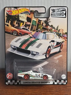 Lancia Stratos Group 5 Hot Wheels Premium Boulevard #29 (blanco) Foto 1 de 4