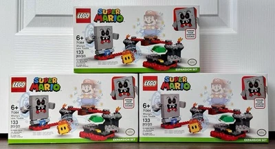 Lego Super Mario Lot of 3 Whomp’s Lava Trouble 71364 New in Sealed Box Retired - Image 1 of 4