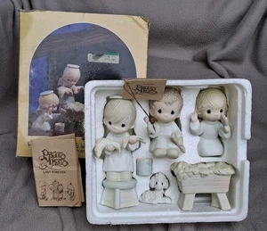 Belén Precious Moments E0508 Prepare Ye The Way Of The Lord Angels caja de 6 piezas - Imagen 1 de 8
