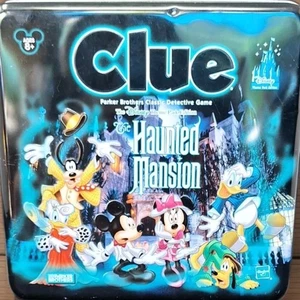 Haunted Mansion Clue Detective Game Disney Theme Park Edition Complete in Tin - Picture 1 of 24