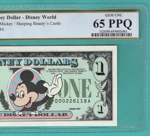 $1 1989 Disney Dollar Mickey PCGS 65PPQ - Picture 1 of 3