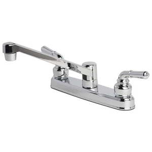 1300CP RV Mobile Home Non-Metallic Swivel Kitchen Sink Faucet Chrome Finish - Picture 1 of 2