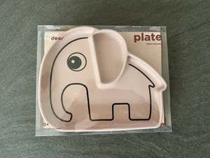 Kinder Teller Elefant Done by Deer rosa Neu - Bild 1 von 2