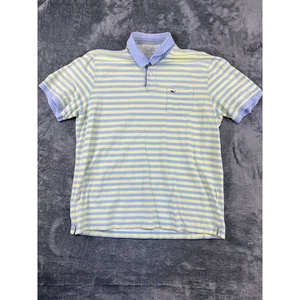Herren Poloshirt Vineyard Vines XL gelb blau gestreift Kurzarm TOP  - Bild 1 von 11