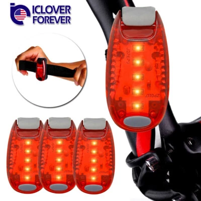 LED Night Safety Light Clip On Strobe Running Cycling Warning Lights Waterproof - Image 1 of 4