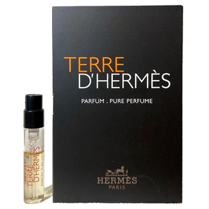 Hermes Terre D'Hermes Parfum Pure Perfume Sample Spray .06oz, 2ml New in Card - Picture 1 of 2