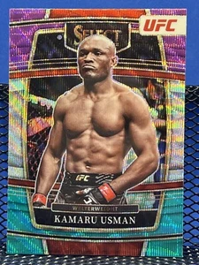 2022 Panini Select UFC KAMARU USMAN Tri Color Prizm - Picture 1 of 2