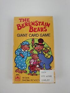 Vintage Berenstain Bears Giant Card Game 1983 Golden Factory Sealed NEW