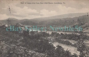 Lynchburg VA - JAMES RIVER FROM BOAT CLUB HOUSE - Postal - Imagen 1 de 2