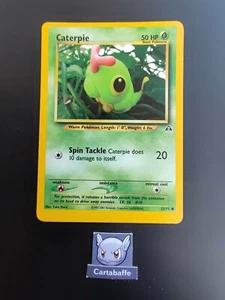 Carte Pokémon Chenipan Caterpie 53/75 Off Center Neo Discovery US Wizards - Imagen 1 de 2