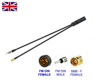 ADAPTADOR DIVISOR DE ANTENA DAB + FM AM SMB PARA RADIO DE COCHE KENWOOD JVC PIONEER Etc - Imagen 1 de 2