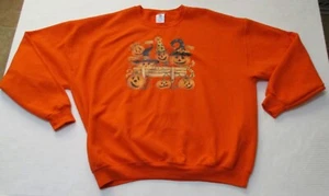 Felpa Halloween Diane Knott Jack O'Lanterns Let's Boo-Gie 2XL Jerzees - Foto 1 di 14