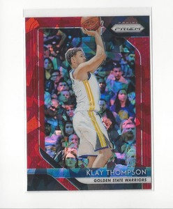 2018-19 Panini Prizm Prizms Red Ice #242 Klay Thompson Warriors