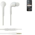 Auriculares para Gigaset GS4 headset in ear plug blanco