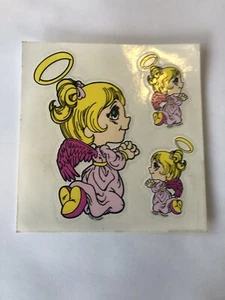 Wholesale Flea Market Lot Of 12 Angel Vinyl Clingers Decal Approx. 4”x4” Overall - Picture 1 of 2