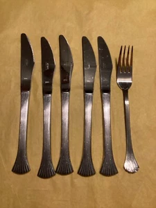 Reed & Barton Rebacraft - Bretton Woods - 5 - Speisemesser & 1 - Tafelgabel - Bild 1 von 20