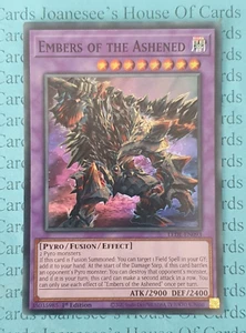 LEDE-EN093 Embers of the Ashened Super Rare Yu-Gi-Oh Card 1st Edition New - Picture 1 of 3