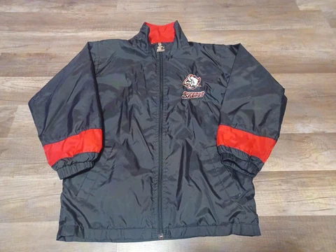 Vintage Starter NHL Buffalo Sabres Goathead Unisex Windbreaker Jacket Size Small Cover