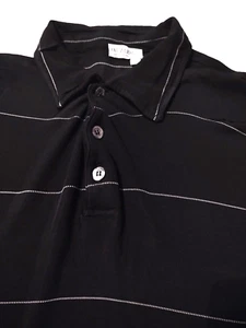Camisa de manga corta negra estilo POLO PAL ZILERI para hombre 100 % RAYÓN (L) HECHA EN ITALIA - Imagen 1 de 5