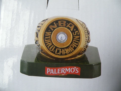 PALERMOS MLB Bucks BANGO'S CHAMPIONSHIP COLLECTION 1971 RING/Paperweight/NEW Cover