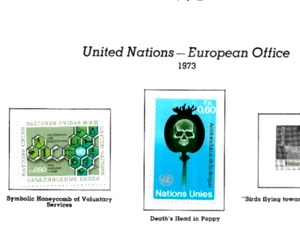 HICK GIRL- MINT UNITED NATIONS STAMPS 1973 VARIOUS ISSUES F466 - Picture 1 of 1