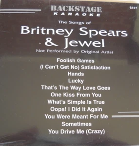 **NEW KARAOKE CD+G DISC BS6417 BRITNEY SPEARS & JEWEL FREE POST IN AUSTRALIA** - Bild 1 von 2