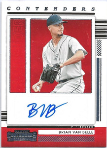 2021 PANINI CONTENDERS BRIAN VAN BELLE AUTO #CA-BV RED SOX PROSPECT