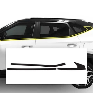 Fits Kia Seltos 2021-2024 Side Window Chrome Delete Decal Blackout Vinyl Trim - Foto 1 di 6