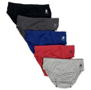 Beverly Hills Polo Club MenS 5 Pack Low Rise Brief - Picture 1 of 1