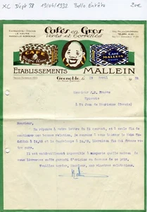 Dépt 38 - Grenoble 101 Cours Berriat - Belle Entête Secteur du Café de 1932 - Picture 1 of 1