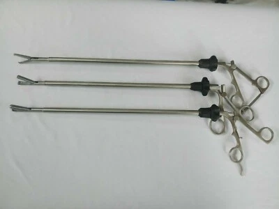 Pinzas extractoras laparoscópicas de vesícula biliar cuchara y tenáculo con dientes 10 mm Foto 1 de 4