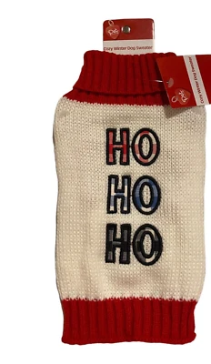 Dog Sweater Pajama Size Small Ho Ho Ho Plaid Holiday Christmas Xmas Pet Gift #5 - Image 1 of 3