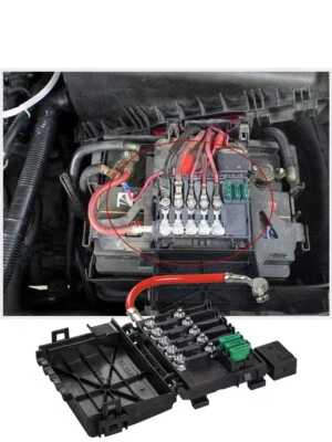 Battery Fuse Box Assembly with Fuse Blade for Volkswagen Bora Golf 4 MK4 Foto 1 de 4