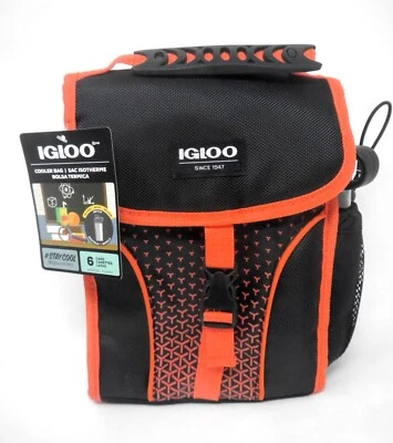 Igloo Cooler Lightweight Insulated Lunch Bag Sack with Pocket & Water Bottle - Image 1 of 4