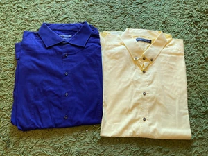 CANDA Freizeithemd langärmlig, 2 Stück, lila/ gelb, 2XL - Bild 1 von 7