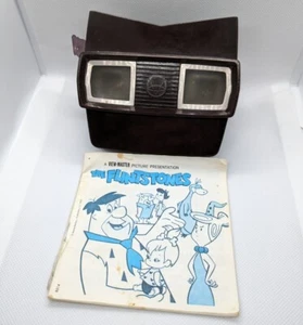 Vintage 1950s View-Master 3D Model E Viewer in Box DISNEY Flintstones Scooby-Doo - Picture 1 of 17
