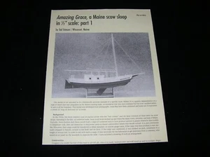 AMAZING GRACE, MAINE SCOW SLOOP: Part 1 Building Plans/Temp #46A by Ted Stinson - Picture 1 of 3