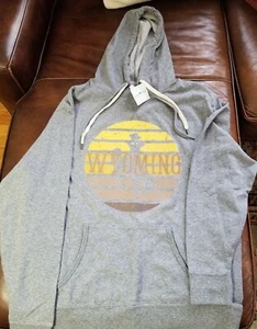 Independent WYOMING Herren Trainingsshirt meliert grau Langarm Kapuze Größe XL - Bild 1 von 6