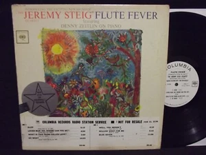 JEREMY STEIG  - FLUTE FEVER LP RARE 1963 US COLUMBIA PROMO (WLP) POST BOP JAZZ - Picture 1 of 9