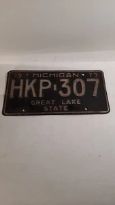 1979 Michigan MI License Plate Tag HKP-307 - Picture 1 of 2