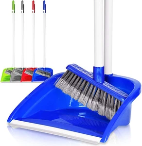 Langstiel Kehrschaufel und Bürsten Set Kehrschaufel Stiel Besen Standkehrmaschine Kehrmaschine - Bild 1 von 6